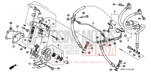 MAITRE-CYLINDRE SECOND CBR1000FP de 1993